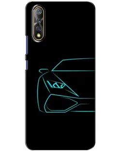 Чехол для Vivo V17 Neo с картинкой «Голубой силуэт Lamborghini» Чехол для Vivo V17 Neo с картинкой «Голубой силуэт Lamborghini»