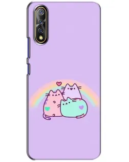 Чехол для Vivo V17 Neo с картинкой «Радужные Пушины» Чехол для Vivo V17 Neo с картинкой «Радужные Пушины»