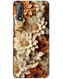 Чехол для Vivo V17 Neo с картинкой «Бежевый флористический декор» Чехол для Vivo V17 Neo с картинкой «Бежевый флористический декор»