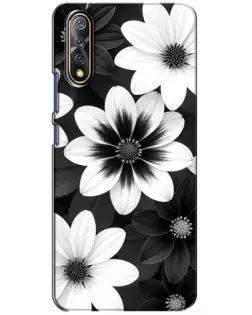 Чехол для Vivo V17 Neo с картинкой «Монохромные астры» Чехол для Vivo V17 Neo с картинкой «Монохромные астры»