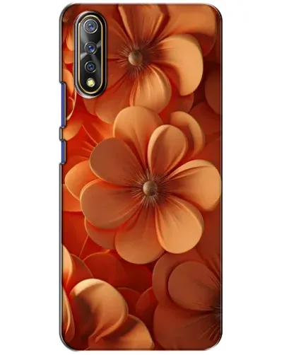 Чехол для Vivo V17 Neo с картинкой «Оранжевый макро цветок»