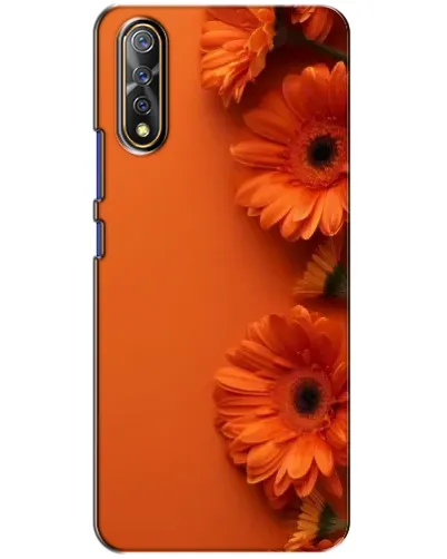 Чехол для Vivo V17 Neo с картинкой «Оранжевые герберы»