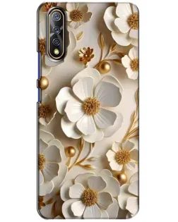 Чехол для Vivo V17 Neo с картинкой «Белие бумажние цвети» Чехол для Vivo V17 Neo с картинкой «Белие бумажние цвети»