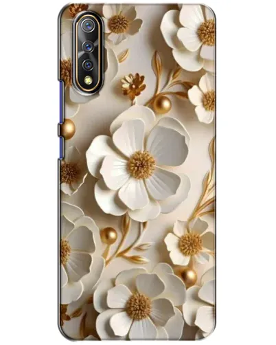 Чехол для Vivo V17 Neo с картинкой «Белие бумажние  цвети»