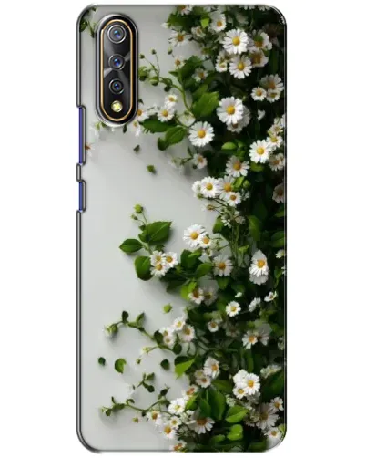 Чехол для Vivo V17 Neo с картинкой «Ветка мелких белых цветов»