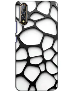 Чехол для Vivo V17 Neo с картинкой «Белая объемная сетка»
