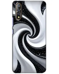 Чехол для Vivo V17 Neo с картинкой «Черно-белая спираль»