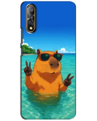 Чехол для Vivo V17 Neo с картинкой «Морская капибара»