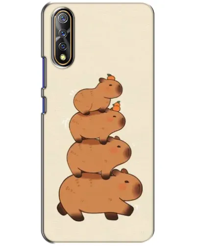 Чехол для Vivo V17 Neo с картинкой «Башня из капибар»
