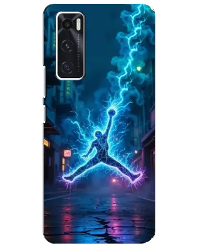 Чехол для Vivo V20 se с картинкой «Jordan Gold Jumpman»