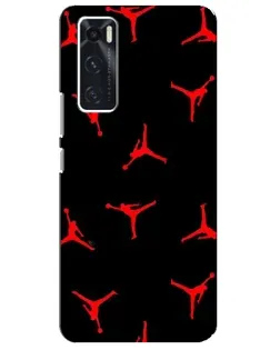 Чехол для Vivo V20 se с картинкой «Jordan Red Pattern» Чехол для Vivo V20 se с картинкой «Jordan Red Pattern»