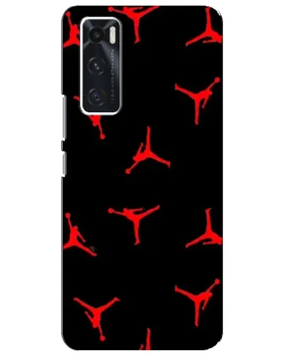 Чехол для Vivo V20 se с картинкой «Jordan Red Pattern»