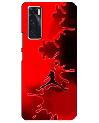 Чехол для Vivo V20 se с картинкой «Jordan Red Smoke»