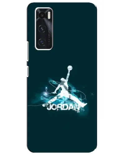Чехол для Vivo V20 se с картинкой «Jordan Blue Fire»