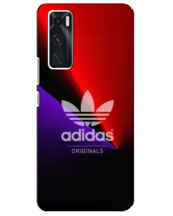 Чехол для Vivo V20 se с картинкой «Adidas Red Neon»