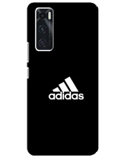 Чехол для Vivo V20 se с картинкой «Черная классика Adidas»