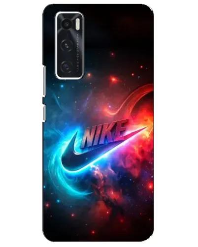 Чехол для Vivo V20 se с картинкой «Огненный логотип Nike»