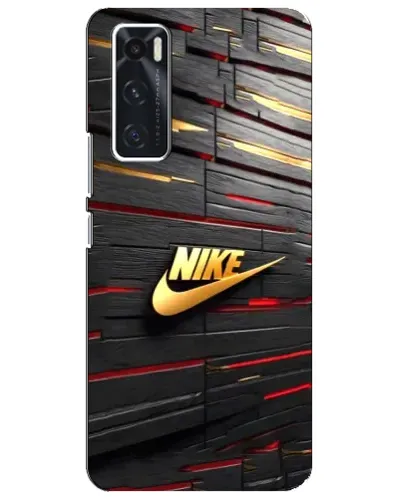 Чехол для Vivo V20 se с картинкой «Золотой Nike на металле»