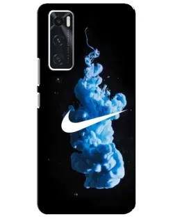 Чехол для Vivo V20 se с картинкой «Nike и синий дым» Чехол для Vivo V20 se с картинкой «Nike и синий дым»
