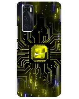Чехол для Vivo V20 se с картинкой «Nike — золотая искра» Чехол для Vivo V20 se с картинкой «Nike — золотая искра»