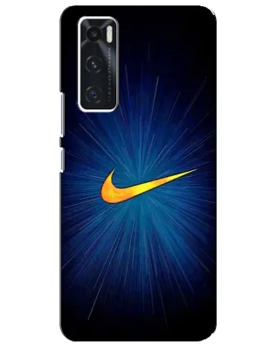Чехол для Vivo V20 se с картинкой «Синий пульс Nike» Чехол для Vivo V20 se с картинкой «Синий пульс Nike»