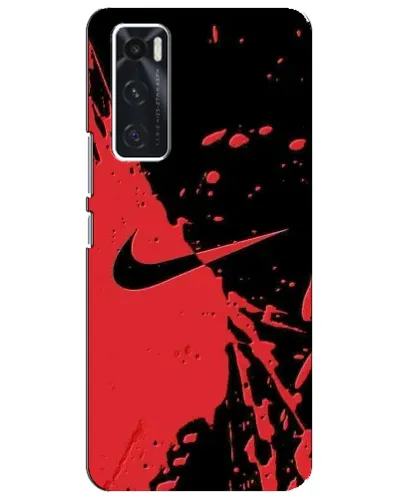 Чехол для Vivo V20 se с картинкой «Красные брызги Nike» Чехол для Vivo V20 se с картинкой «Красные брызги Nike»
