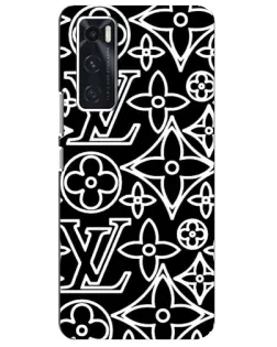 Чехол для Vivo V20 se с картинкой «Черно-белый узор LV» Чехол для Vivo V20 se с картинкой «Черно-белый узор LV»