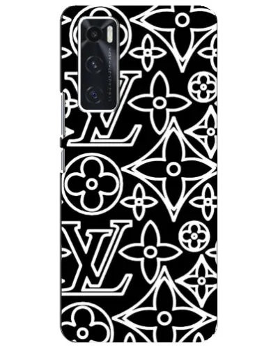 Чехол для Vivo V20 se с картинкой «Черно-белый узор LV» Чехол для Vivo V20 se с картинкой «Черно-белый узор LV»