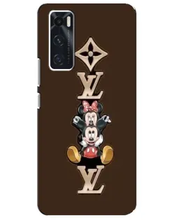 Чехол для Vivo V20 se с картинкой «LV и Микки Маус»