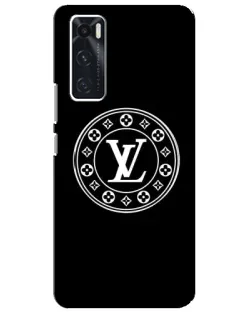 Чехол для Vivo V20 se с картинкой «LV — печать стиля»