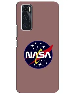 Чехол для Vivo V20 se с картинкой «NASA — ретро космос» Чехол для Vivo V20 se с картинкой «NASA — ретро космос»