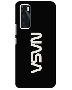 Чехол для Vivo V20 se с картинкой «NASA — вертикальный логотип» Чехол для Vivo V20 se с картинкой «NASA — вертикальный логотип»