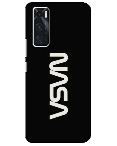 Чехол для Vivo V20 se с картинкой «NASA — вертикальный логотип»