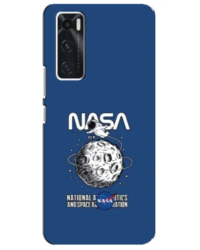 Чехол для Vivo V20 se с картинкой «NASA — лунная миссия»