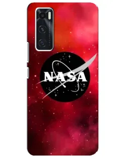 Чехол для Vivo V20 se с картинкой «NASA — красная туманность»