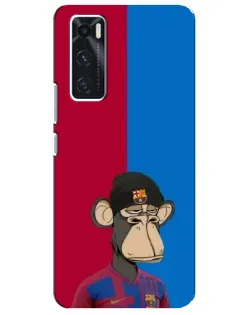 Чехол для Vivo V20 se с картинкой «Bored Ape — фанат Барсы» Чехол для Vivo V20 se с картинкой «Bored Ape — фанат Барсы»