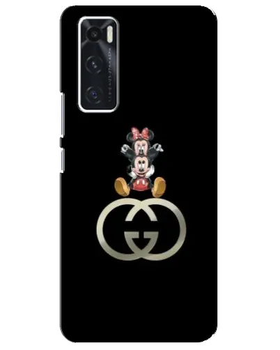 Чехол для Vivo V20 se с картинкой «Минни Маус на лого»