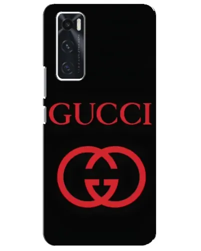 Чехол для Vivo V20 se с картинкой «Gucci — красный логотип»