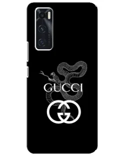 Чехол для Vivo V20 se с картинкой «Gucci — серебряная змея»