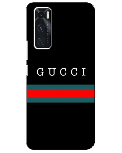 Чехол для Vivo V20 se с картинкой «Gucci — красный пояс»