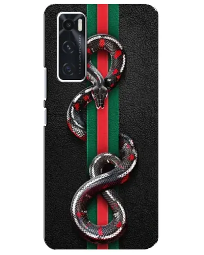 Чехол для Vivo V20 se с картинкой «Gucci — змея на полосе» Чехол для Vivo V20 se с картинкой «Gucci — змея на полосе»