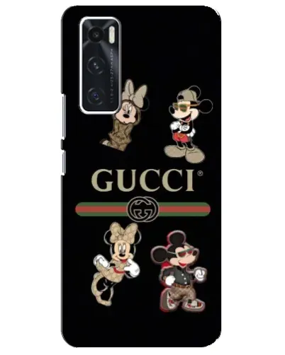 Чехол для Vivo V20 se с картинкой «Gucci — герои Disney и монограмма» Чехол для Vivo V20 se с картинкой «Gucci — герои Disney и монограмма»