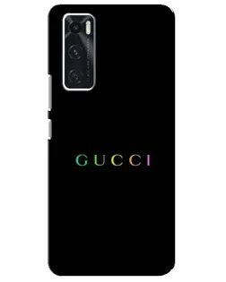 Чехол для Vivo V20 se с картинкой «Gucci — неоновый минимализм»