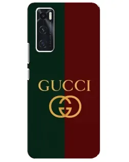 Чехол для Vivo V20 se с картинкой «Gucci — темно-зеленый градиент»