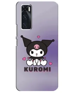 Чехол для Vivo V20 se с картинкой «Kuromi — фиолетовый арт»