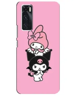 Чехол для Vivo V20 se с картинкой «My Melody и Kuromi»