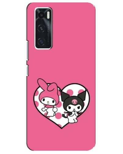 Чехол для Vivo V20 se с картинкой «Kuromi и My Melody» Чехол для Vivo V20 se с картинкой «Kuromi и My Melody»