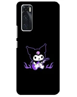Чехол для Vivo V20 se с картинкой «Электрическая Kuromi»