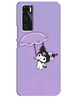 Чехол для Vivo V20 se с картинкой «Kuromi с зонтиком»