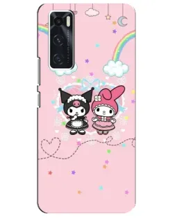 Чехол для Vivo V20 se с картинкой «My Melody и Kuromi»